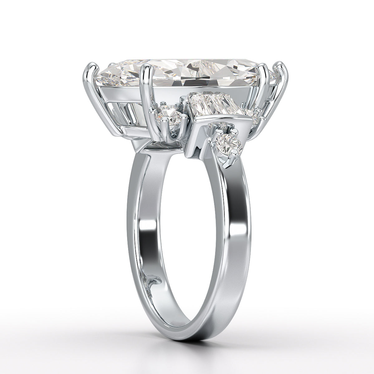 Marquise Elegance: 3.49-Carat Lab-Grown Diamond Wedding Ring