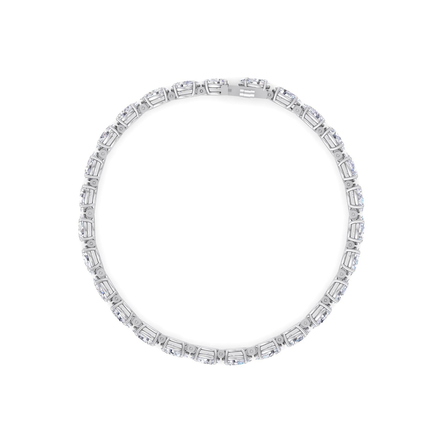 Pearlescent Radiance: Elevate Your Style with Our Lab Grown Diamond Bracelet in Captivating Pear Shape!