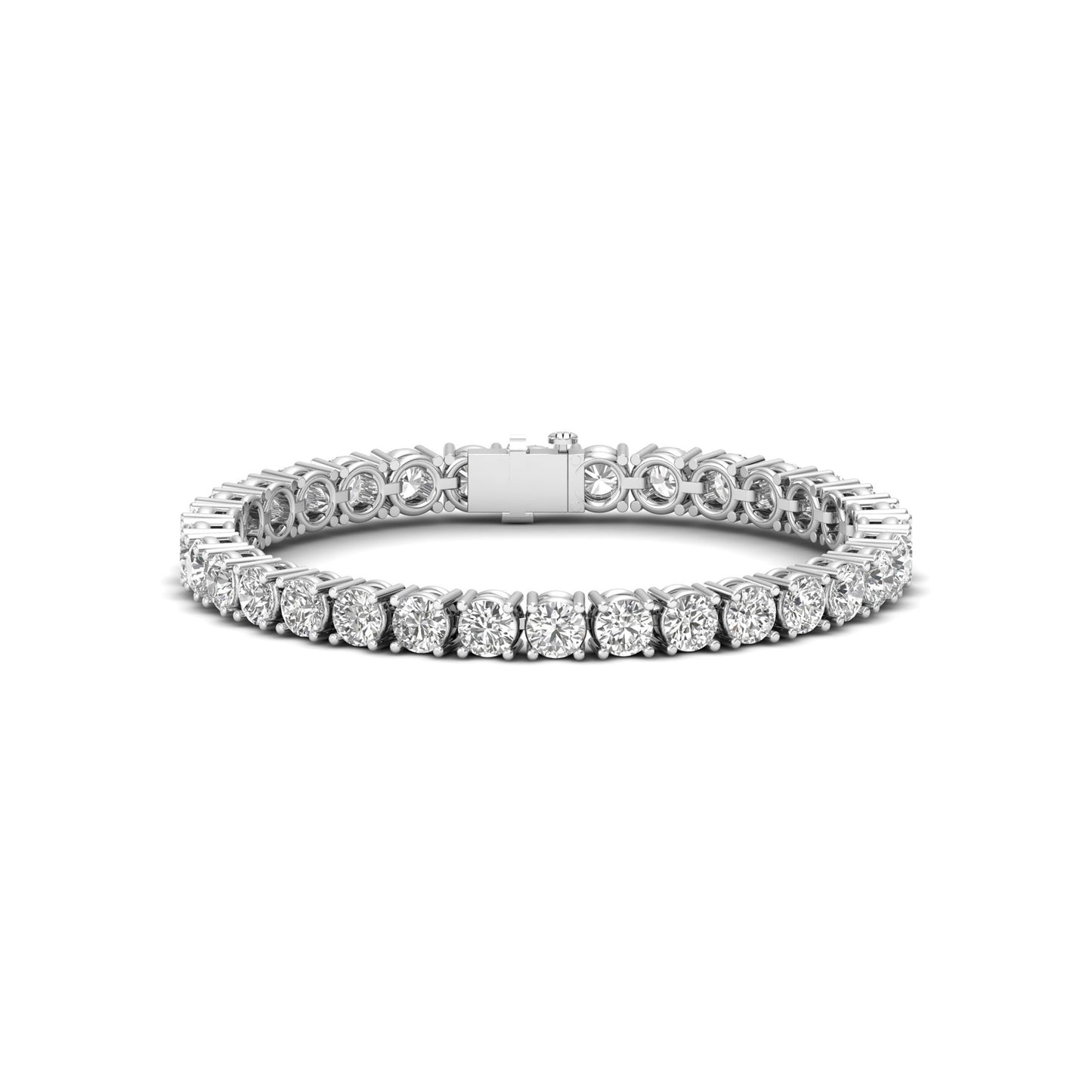 Circling Brilliance: Elevate Your Style with Our Exquisite Lab Grown Diamond Bracelet in Round Shape!