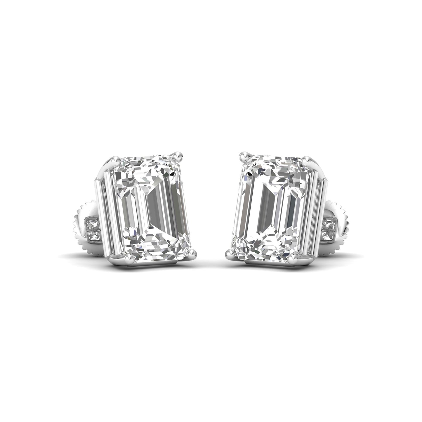 Emerald Elegance: Lab-Grown Diamond Earrings – Green With Envy, Sparkling With Glamour!