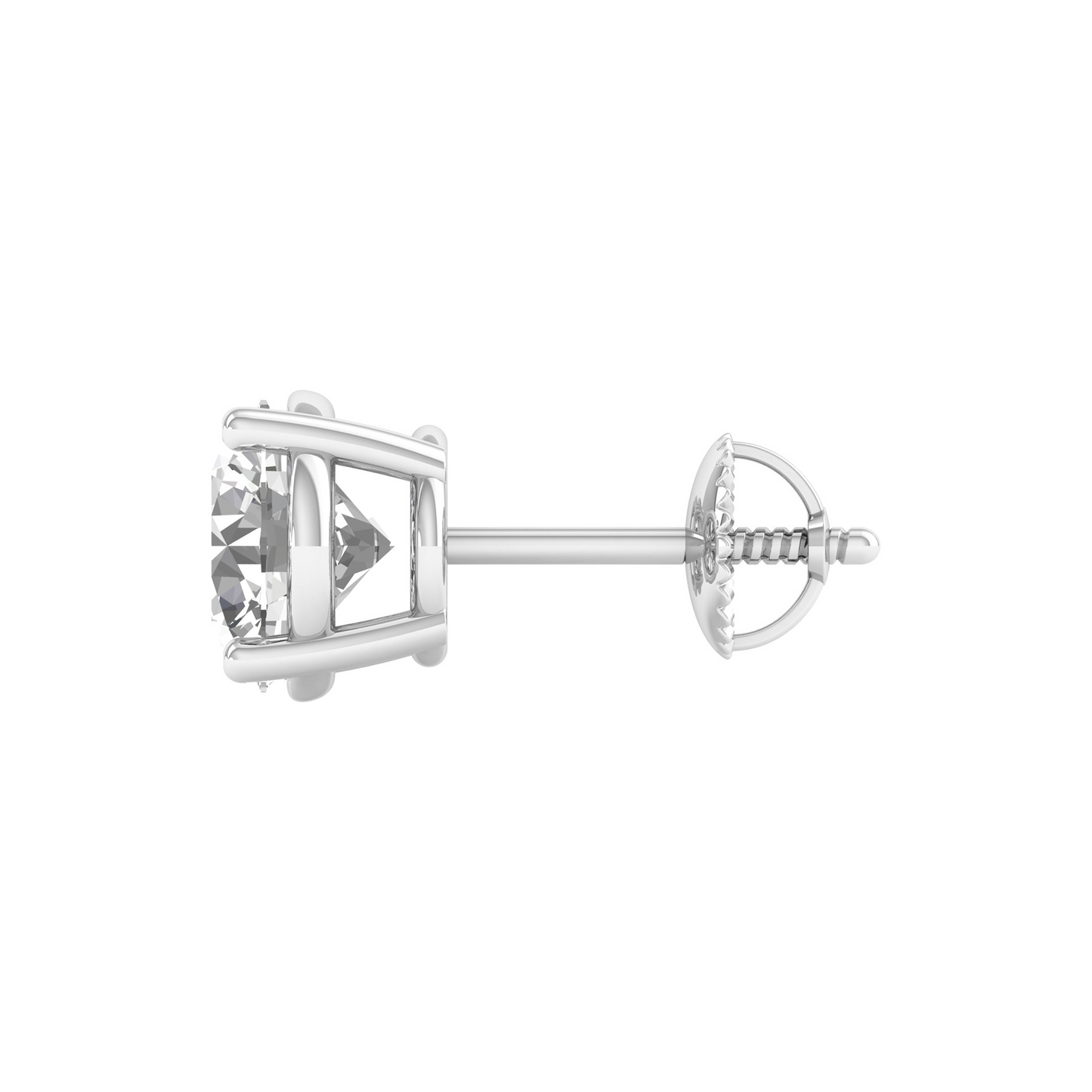 Radiant Circles: Elevate Your Elegance with our Exquisite Round-Cut Diamond Earring