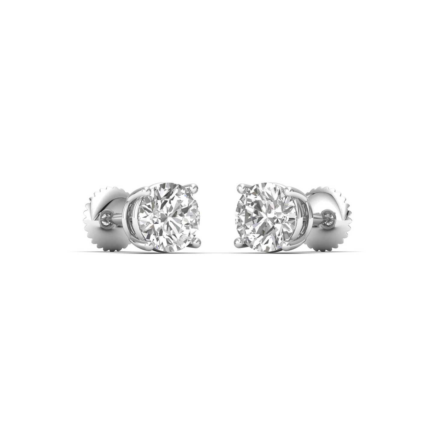 Radiant Brilliance: Round-Cut Diamond Earrings - The Epitome of Elegance
