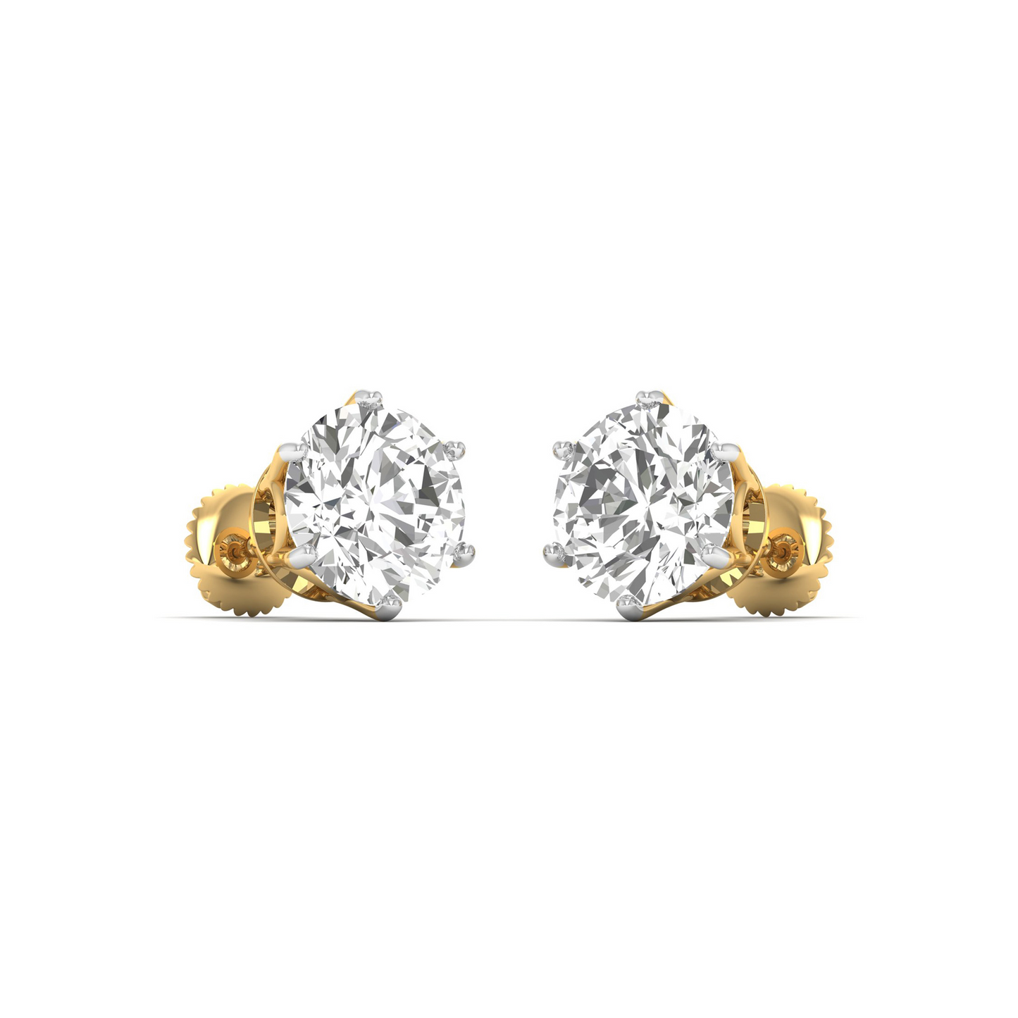 Dazzling Circles of Luxury: Round-Cut Diamond Earrings for Effortless Glamour