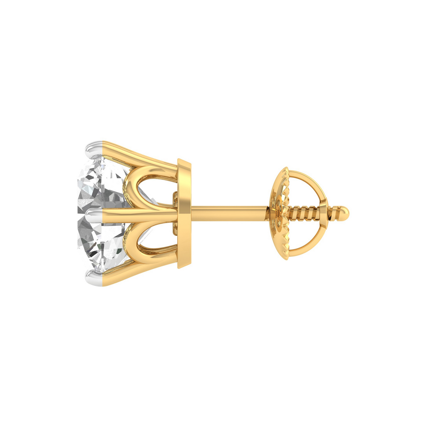 Dazzling Circles of Luxury: Round-Cut Diamond Earrings for Effortless Glamour