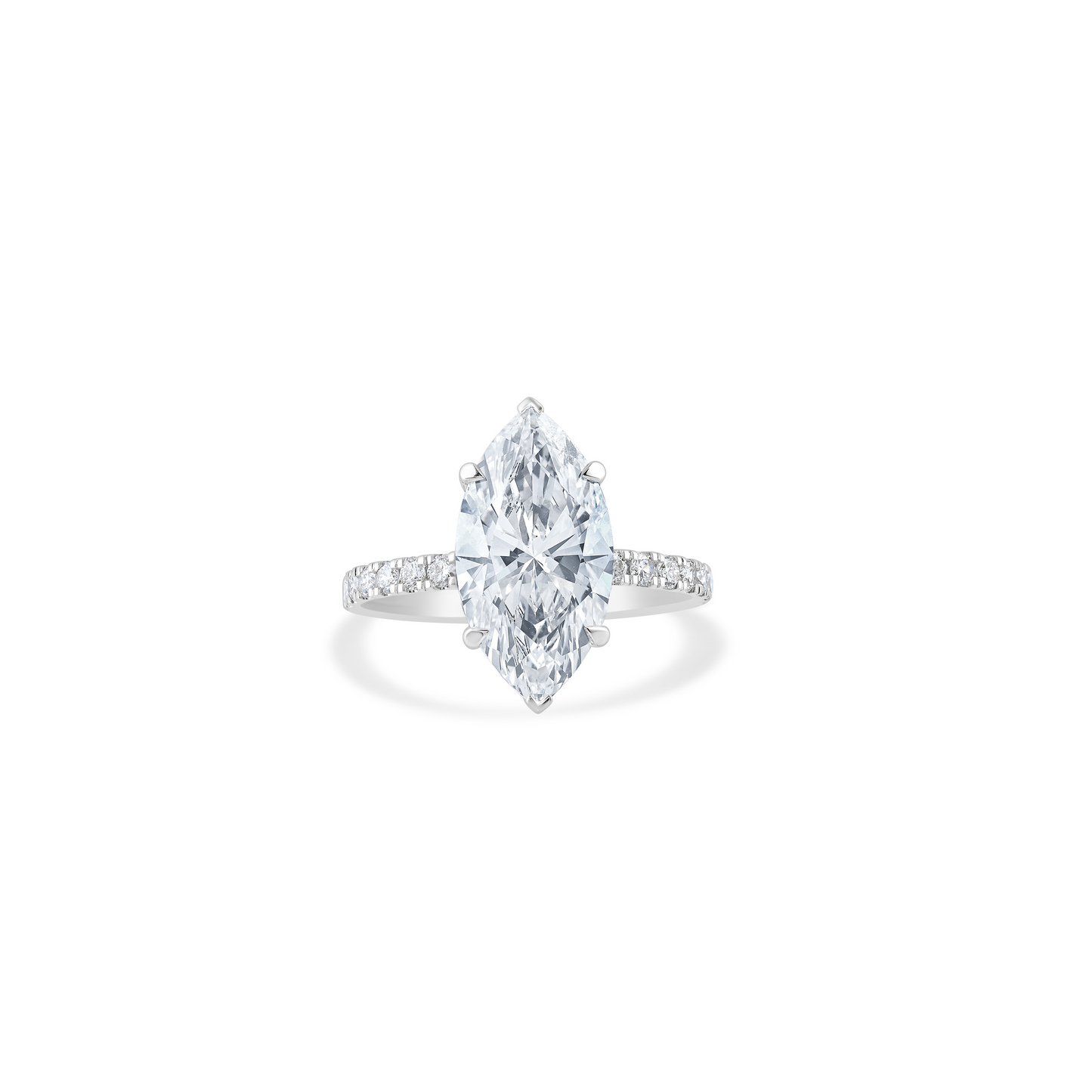 Timeless Allure: Lab Grown Diamond Ring in Marquise and Round Symphony