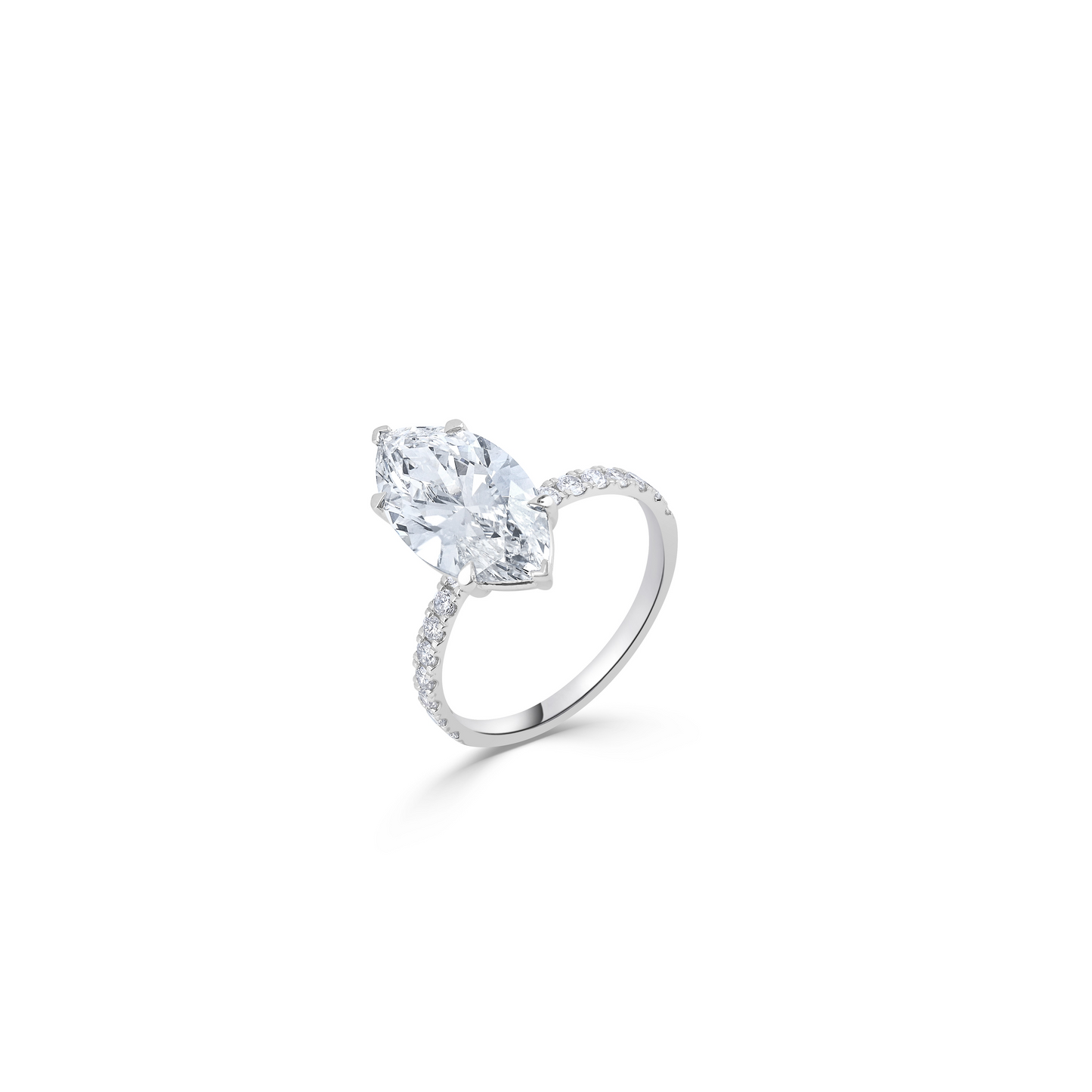 Timeless Allure: Lab Grown Diamond Ring in Marquise and Round Symphony
