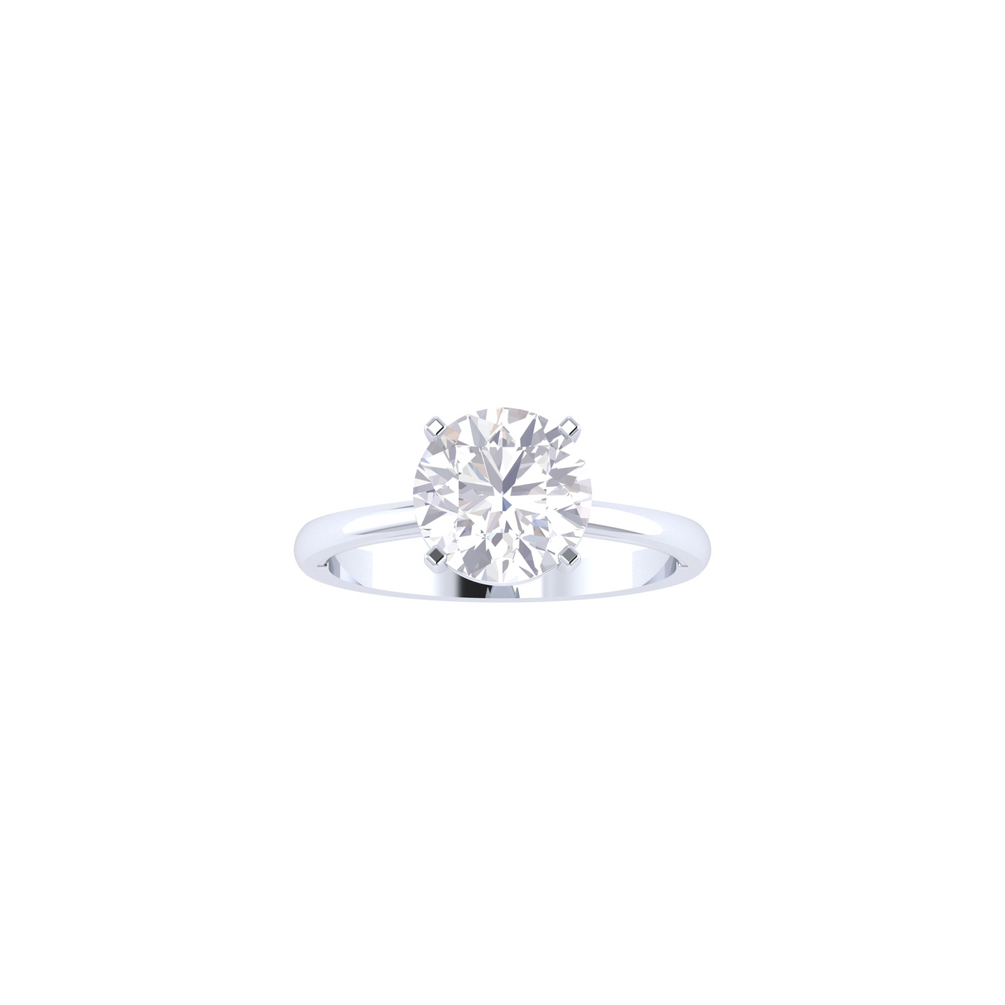 Timeless Radiance: Lab Grown Diamond Ring in Classic Round Brilliance