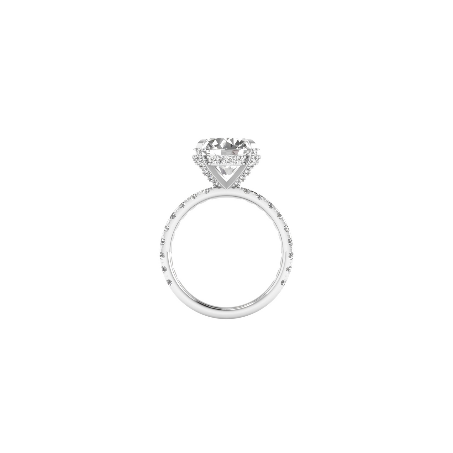 Infinite Sparkle: Lab Grown Diamond Ring in Captivating Round Brilliance
