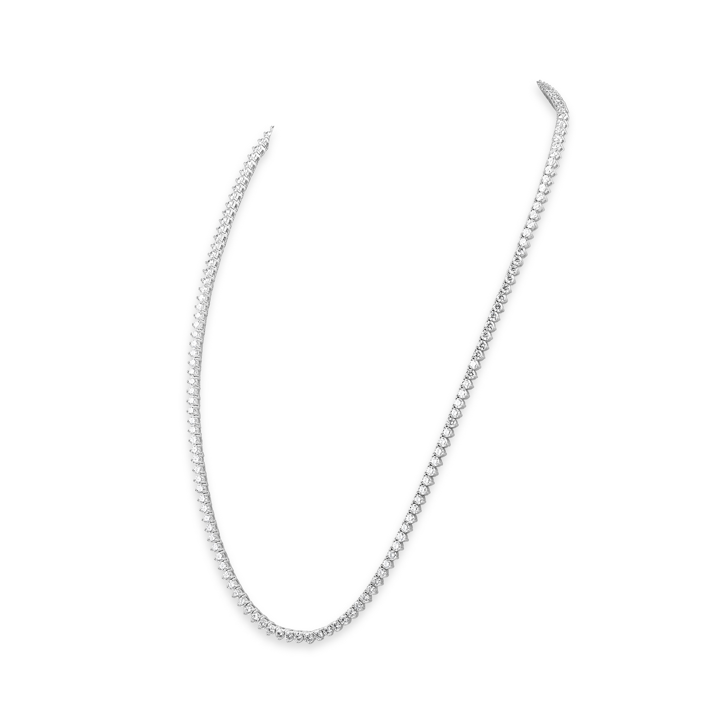 Timeless Brilliance: Illuminate Your Elegance with a Round-Cut Diamond Necklace