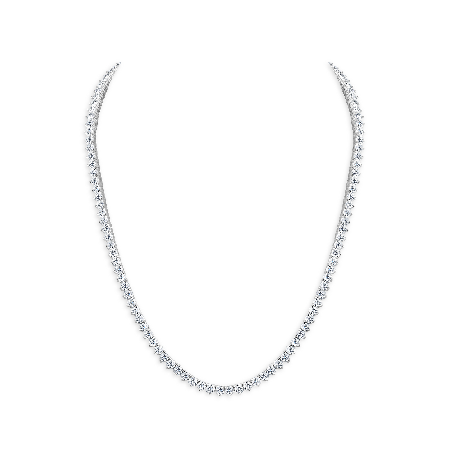 Dazzling Rounds: Elevate Your Glamour with a Radiant Round-Cut Diamond Necklace