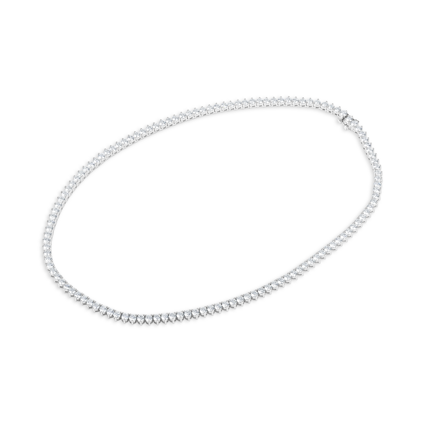 Dazzling Rounds: Elevate Your Glamour with a Radiant Round-Cut Diamond Necklace