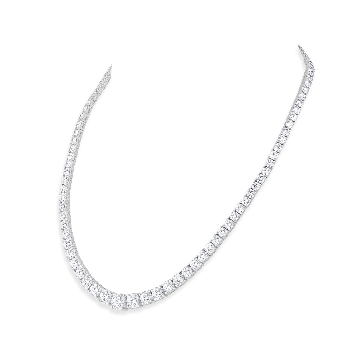 Timeless Sparkle: Round-Cut Lab Grown Diamond Necklace for Effortless Elegance