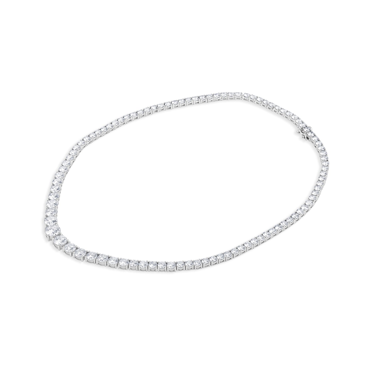Timeless Sparkle: Round-Cut Lab Grown Diamond Necklace for Effortless Elegance