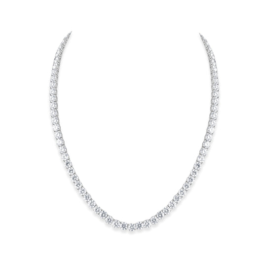 Dazzling Circlet: Embrace Timeless Elegance with our Round-Cut Diamond Necklace!