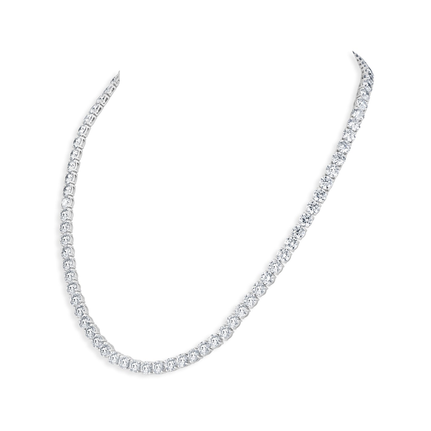 Dazzling Circlet: Embrace Timeless Elegance with our Round-Cut Diamond Necklace!