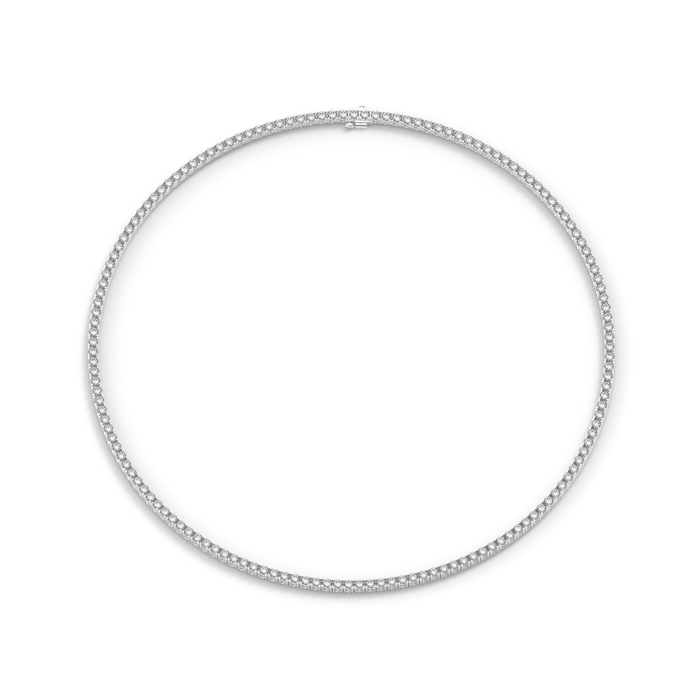 Captivating Brilliance: Round-Cut Diamond Necklace – Elevate Your Style with Timeless Glamour!