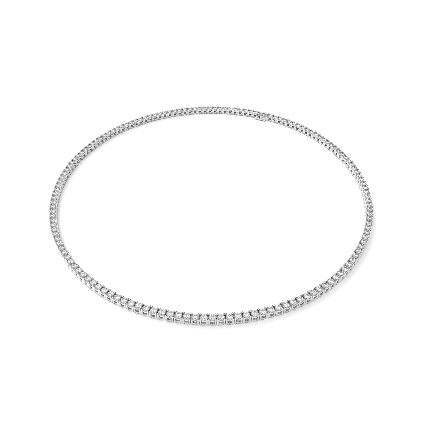 Captivating Brilliance: Round-Cut Diamond Necklace – Elevate Your Style with Timeless Glamour!