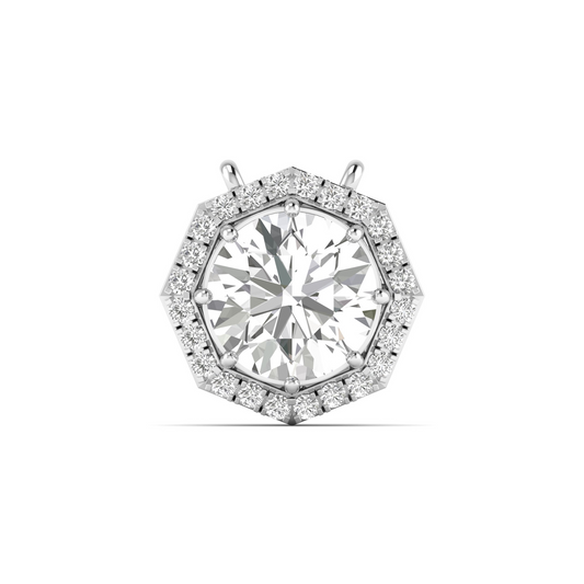 Radiant Allure: Round-Cut Diamond Pendant – Elevate Your Elegance with Timeless Sparkle!