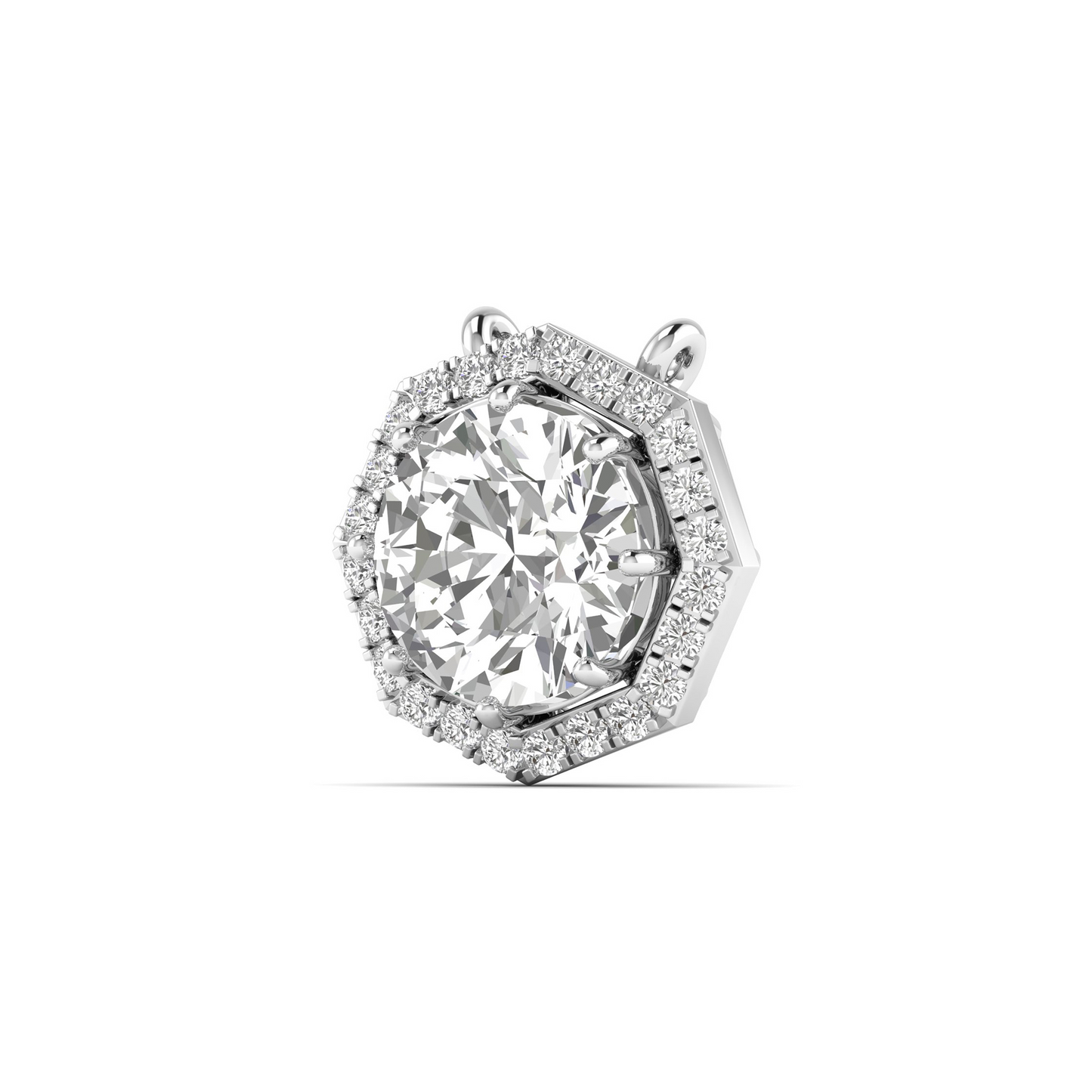 Radiant Allure: Round-Cut Diamond Pendant – Elevate Your Elegance with Timeless Sparkle!