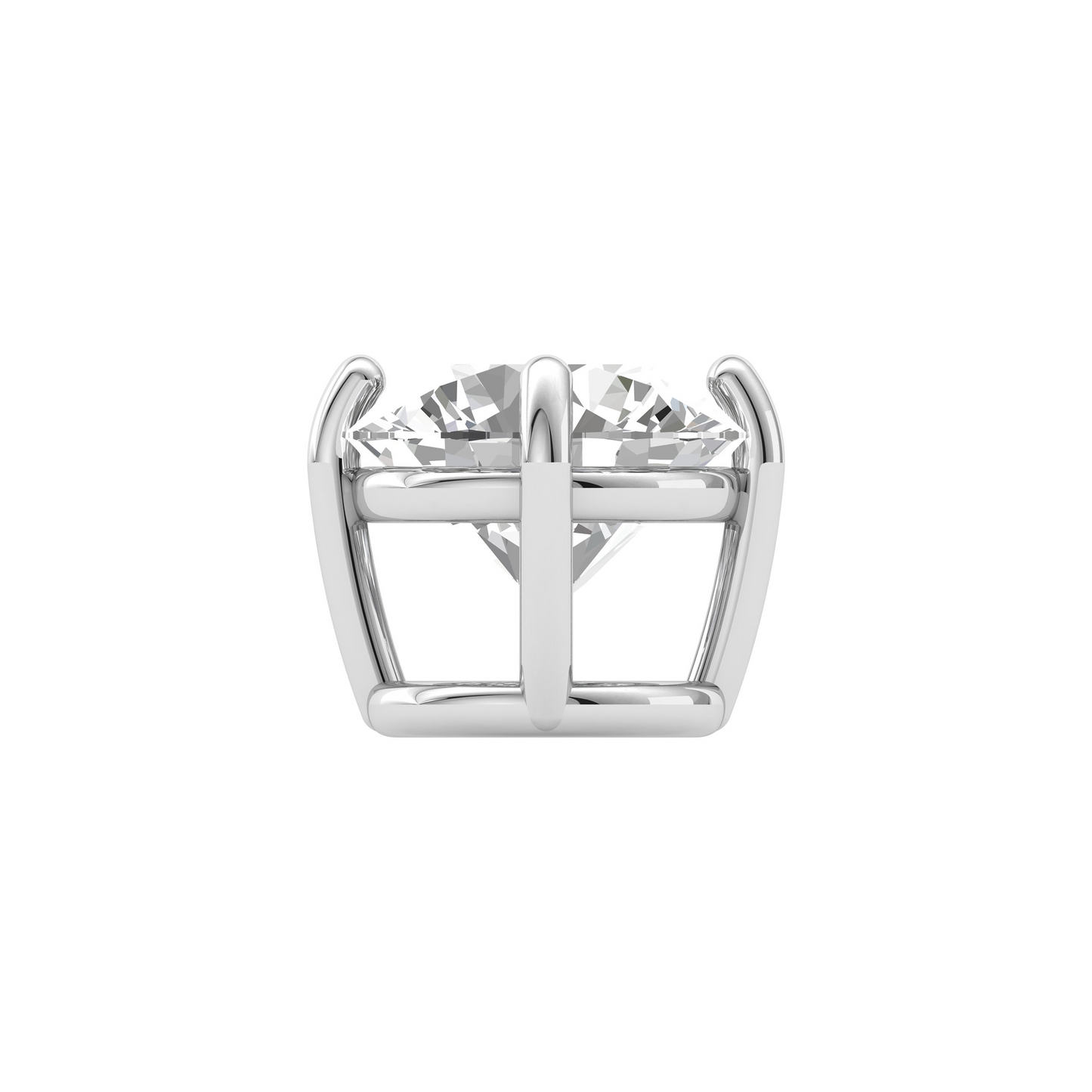 Dazzling Orbit: Round-Cut Diamond Pendant – Elevate Your Glamour with Timeless Sparkle!