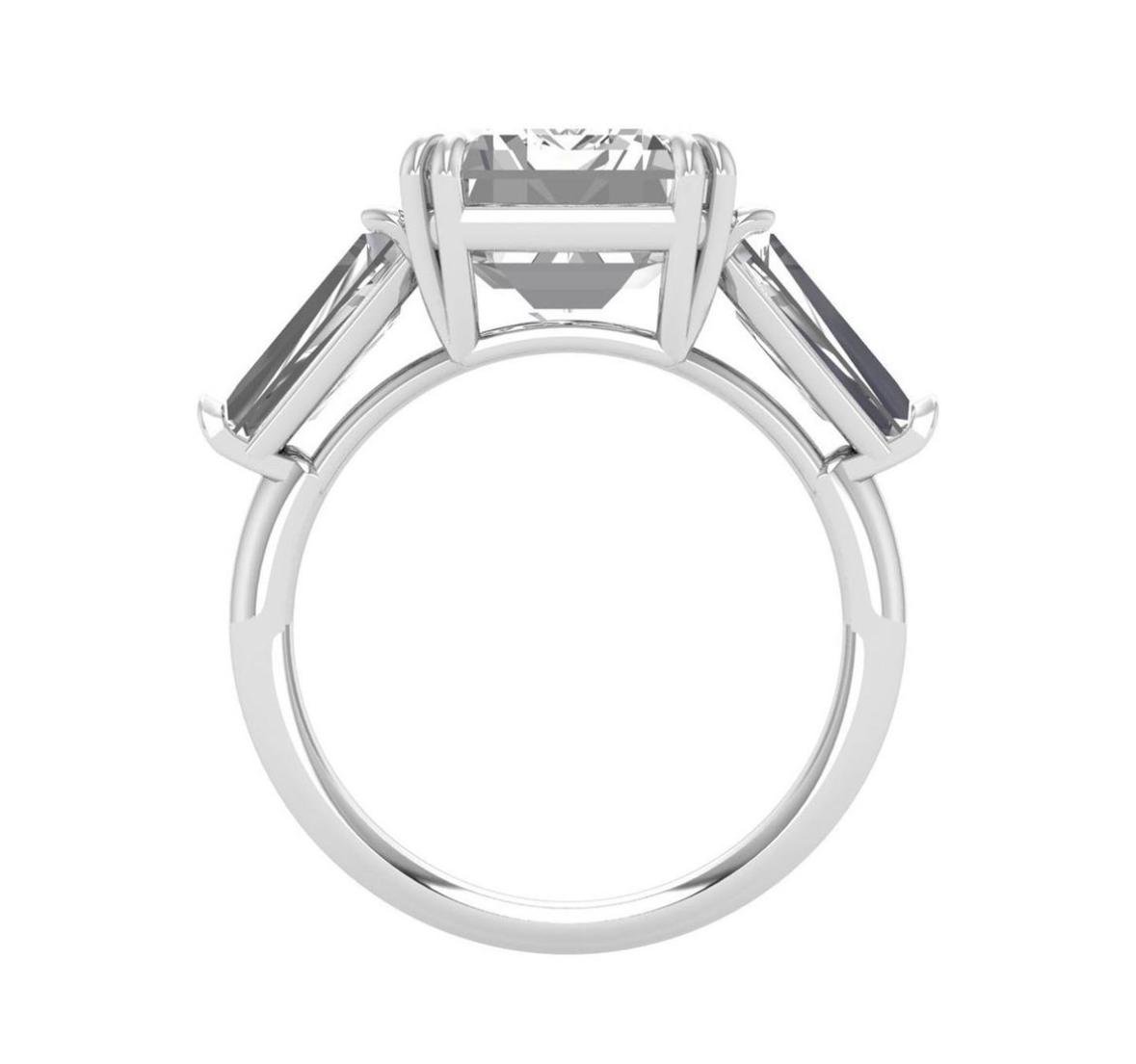 Emerald Majesty: Revel in Elegance with an 8 Carat Lab-Grown Emerald-Shaped Diamond Ring