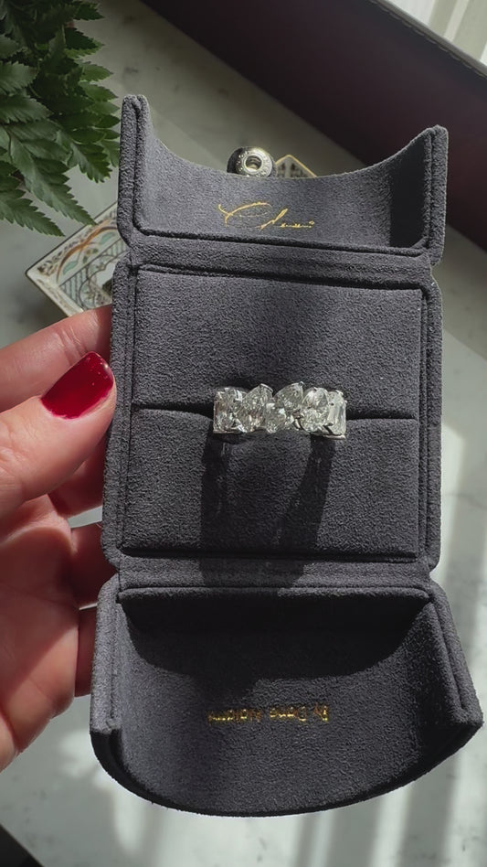 A Perfect Blend of Elegance & Grace: A 12 Pieces Mix Cut Lab-Grown Diamond Ring