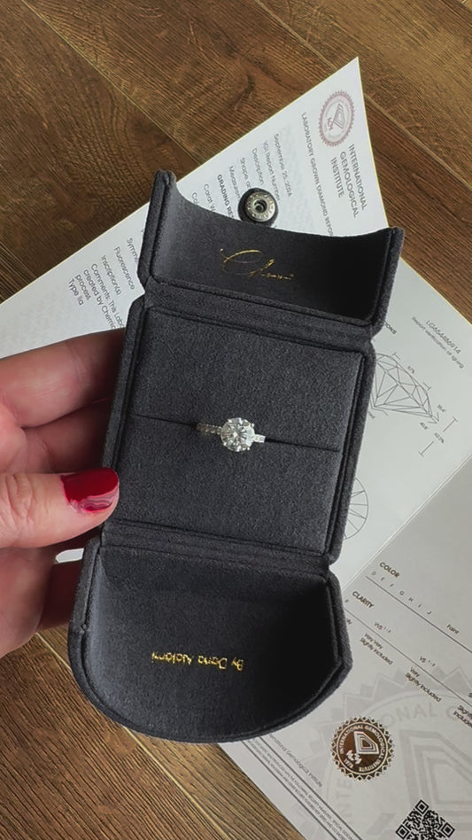 A Classic 2 Carat Round Cut Diamond Ring