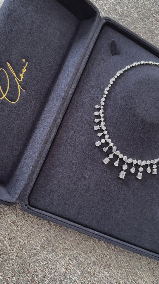 A Statement Piece: Radiant Lab-Grown Diamond Necklace