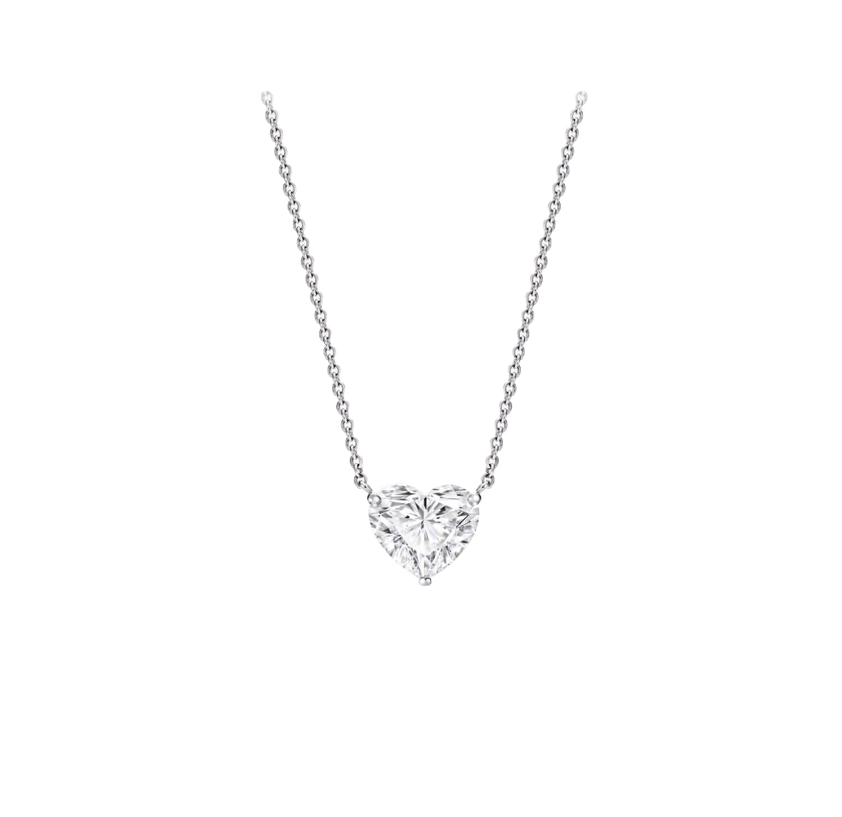 Heartfelt Radiance: Embrace Elegance with a 3 Carat Heart-Shaped Diamond Necklace