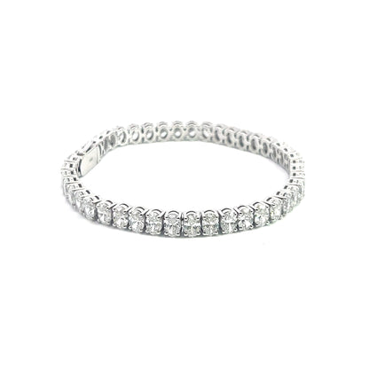Oval Opulence: Lab Grown Diamond Bracelet with Central Elegance – A Captivating Embrace of Timeless Glamour