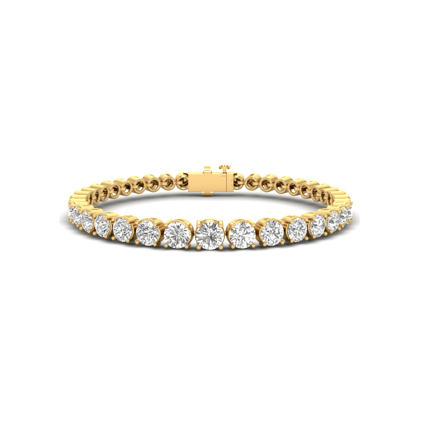 Radiant Harmony: Embrace Timeless Glamour with Our Lab Grown Diamond Bracelet in Round Shape!