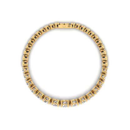 Radiant Harmony: Embrace Timeless Glamour with Our Lab Grown Diamond Bracelet in Round Shape!