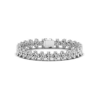 Oval Opulence: Adorn Your Wrist with Radiance in Our Lab Grown Diamond Bracelet in Elegant Oval Shape!