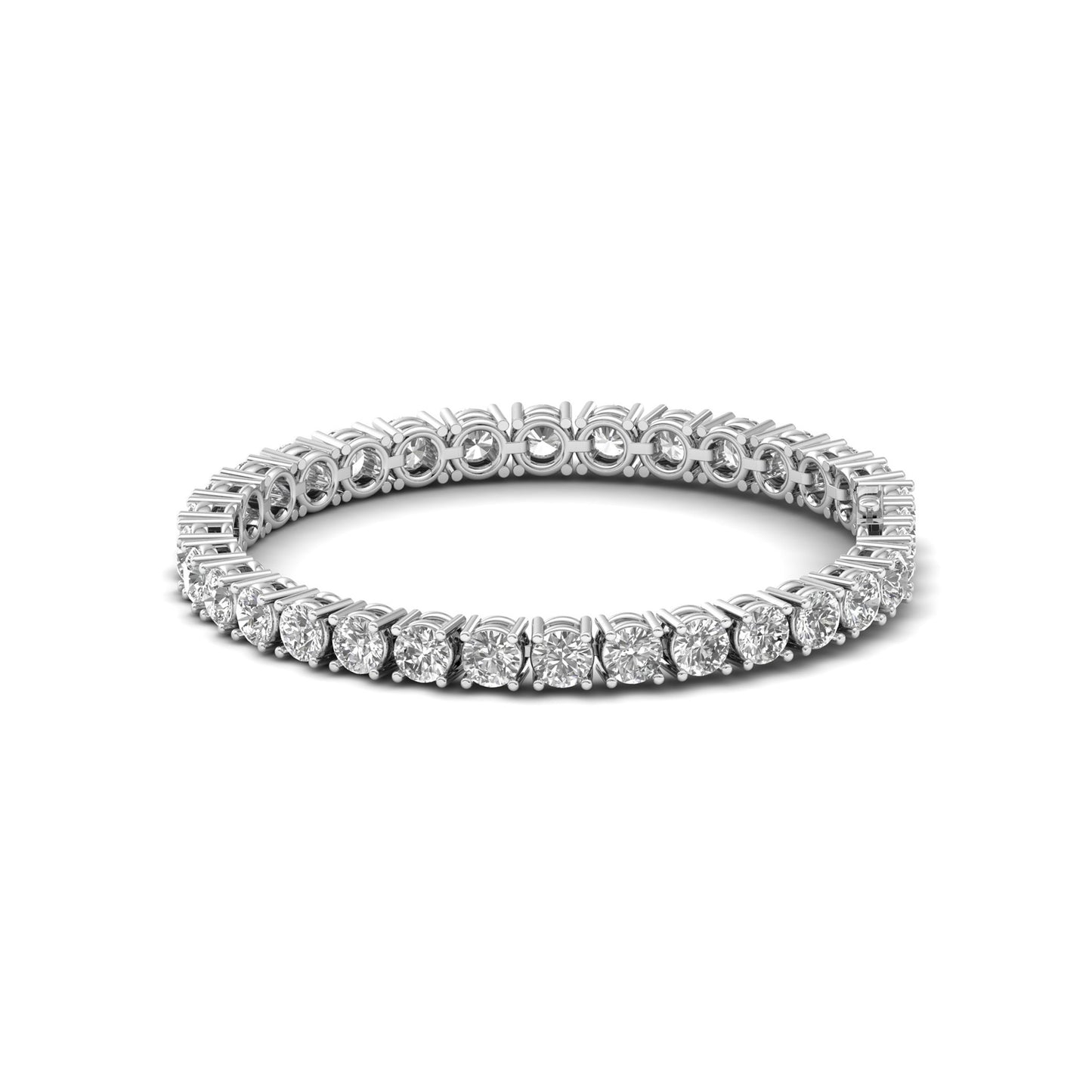 Circling Brilliance: Elevate Your Style with Our Exquisite Lab Grown Diamond Bracelet in Round Shape!