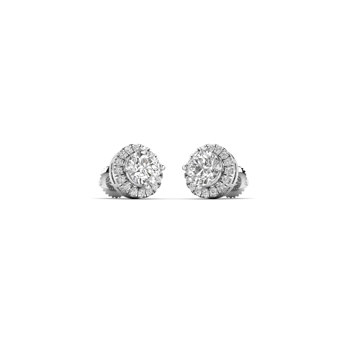 Dazzling Brilliance: Exquisite Round Lab-Grown Diamond Earrings – Ethical Elegance Redefined!