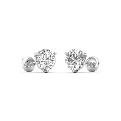 Eternal Elegance: Exquisite Round-Cut Diamond Earrings for Timeless Beauty