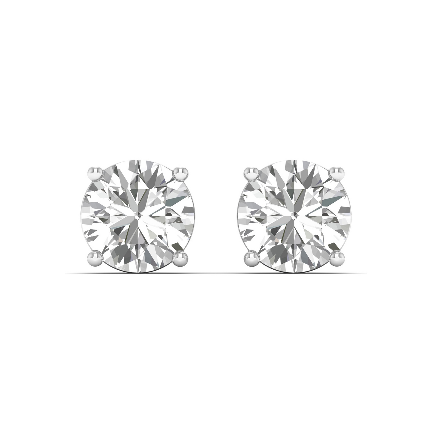 Radiant Circles: Elevate Your Elegance with our Exquisite Round-Cut Diamond Earring