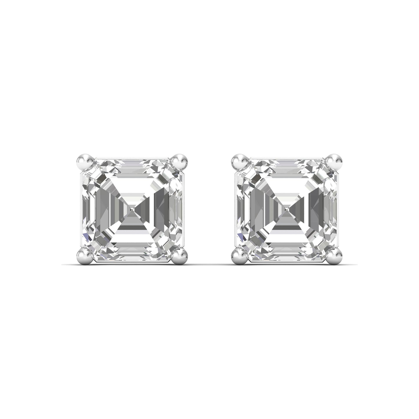 Sophisticated Glamour: Illuminate Your Look with Asscher-Cut Diamond Earrings!