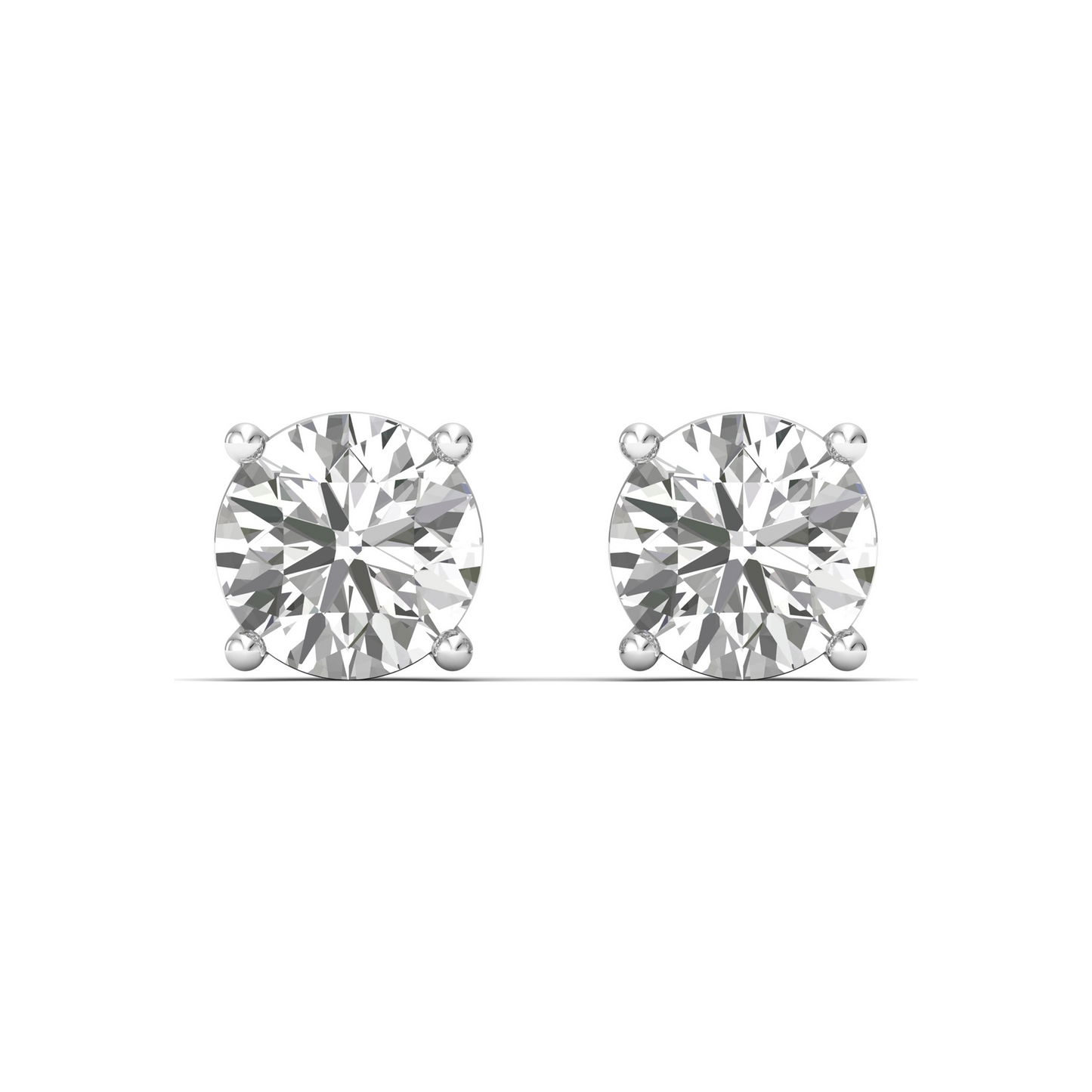 Radiant Brilliance: Round-Cut Diamond Earrings - The Epitome of Elegance