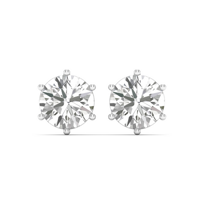 Radiant Rounds: Elevate Your Style with Exquisite Round-Cut Diamond Earrings