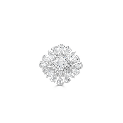 Royal Symphony: Lab Grown Diamond Ring in Princess, Mix Round, Pear, and Marquise Elegance