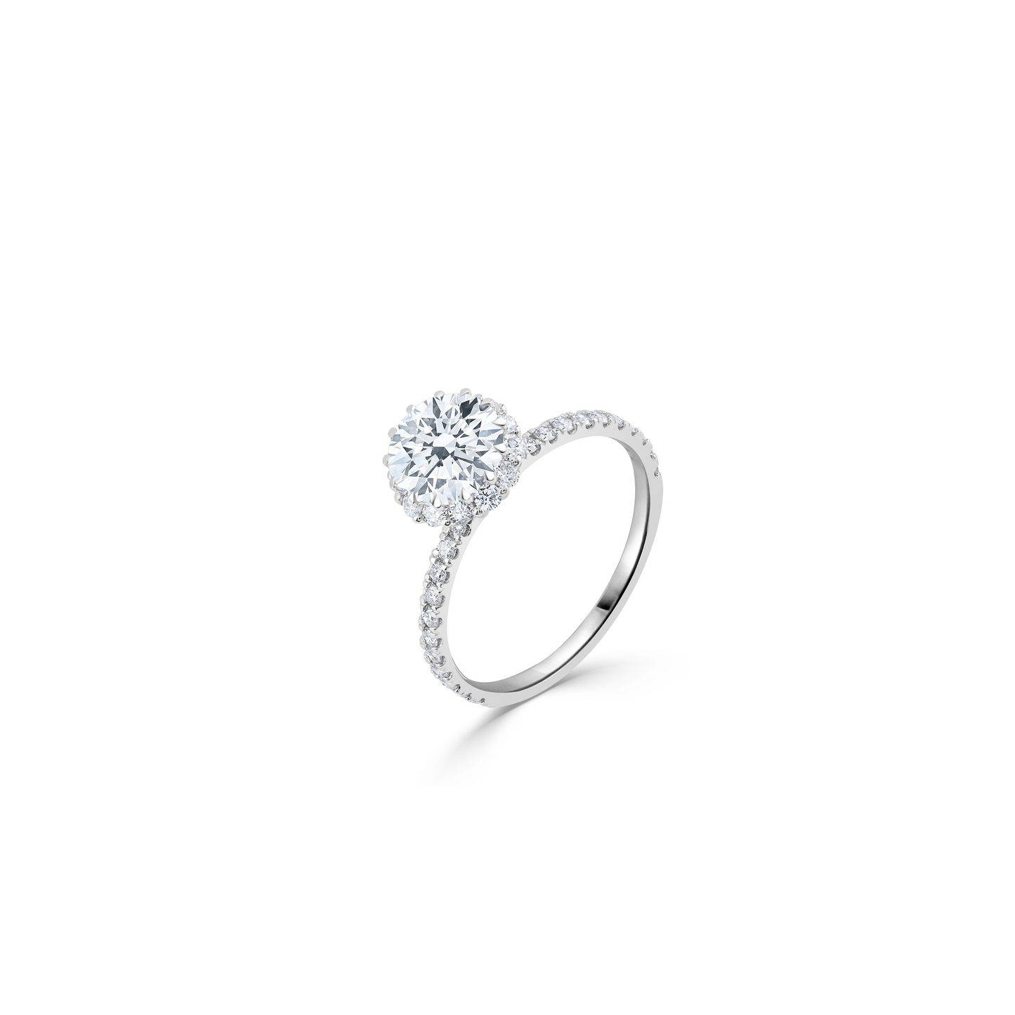 Circular Radiance: Elevate Your Style with a Lab-Grown Diamond Ring in Captivating Round Shape!