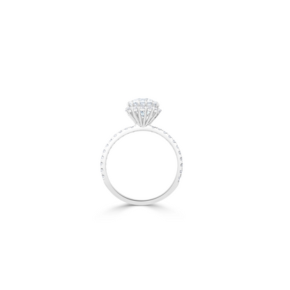 Circular Radiance: Elevate Your Style with a Lab-Grown Diamond Ring in Captivating Round Shape!