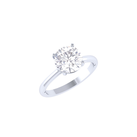 Timeless Radiance: Lab Grown Diamond Ring in Classic Round Brilliance