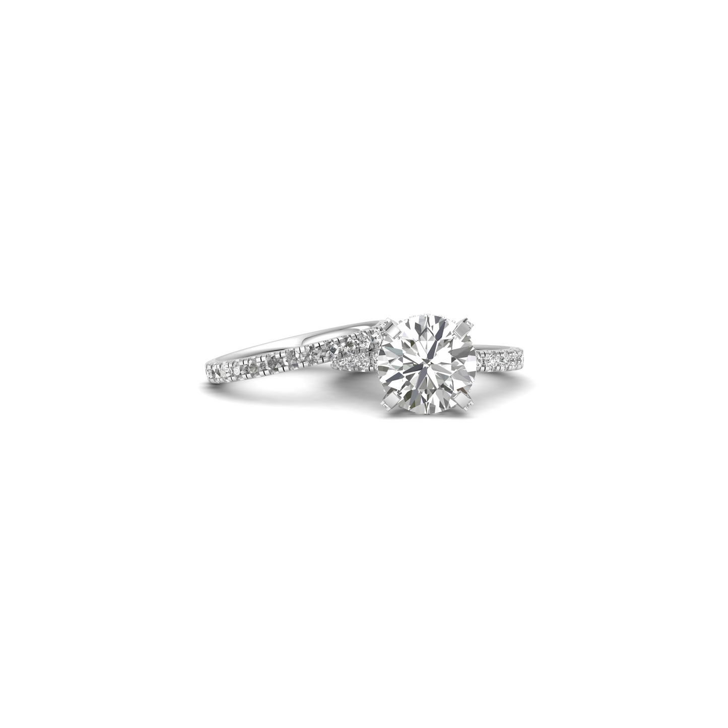 Infinite Sparkle: Lab Grown Diamond Ring in Captivating Round Brilliance