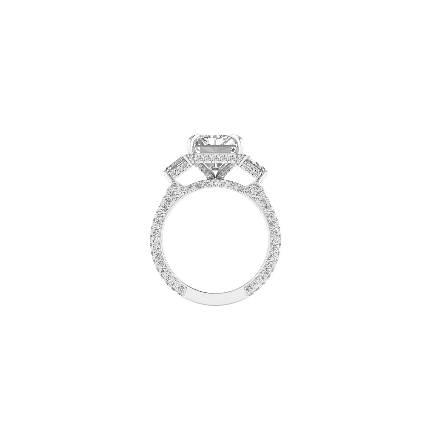 Eternal Radiance: Adorn Your Love with Our Lab Grown Diamond Ring in L.RD and Round Shapes!