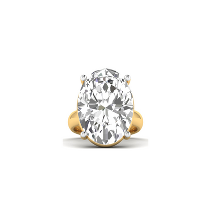 Oval Elegance: Captivating Lab Grown Diamond Ring in Timeless Oval Shape