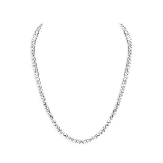 Dazzling Rounds: Elevate Your Glamour with a Radiant Round-Cut Diamond Necklace
