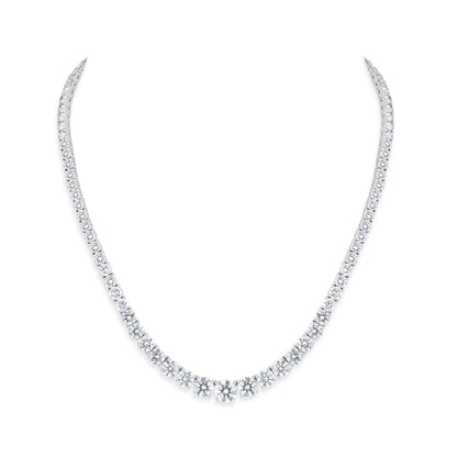 Timeless Sparkle: Round-Cut Lab Grown Diamond Necklace for Effortless Elegance