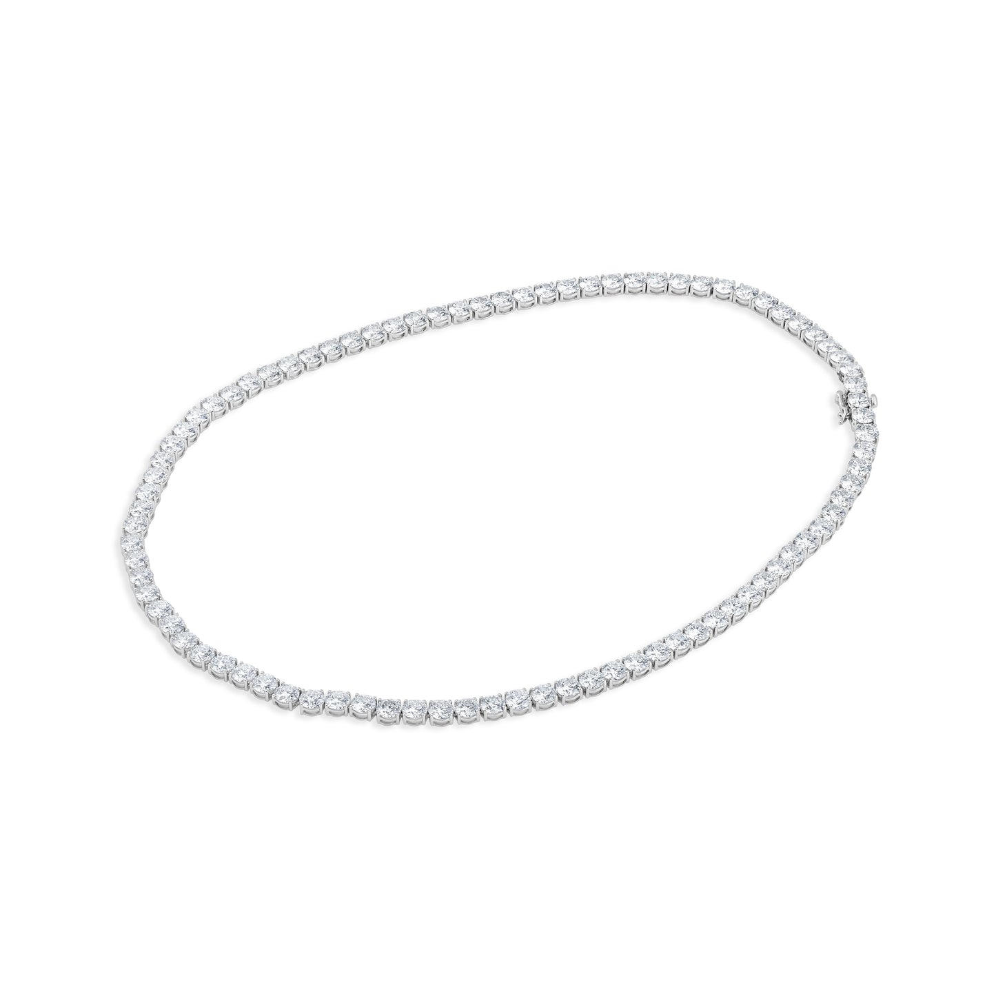 Dazzling Circlet: Embrace Timeless Elegance with our Round-Cut Diamond Necklace!